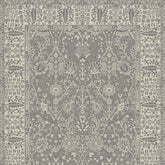8' x 10' Gray and Ivory Oriental Area Rug